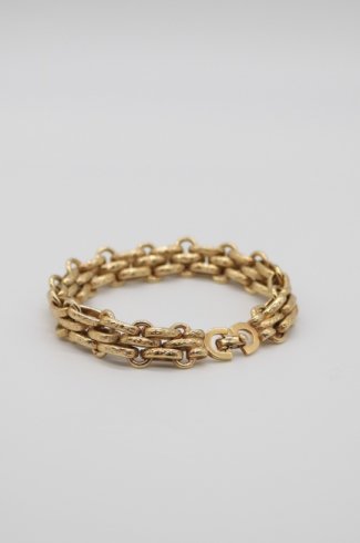 【vintage】Christian Dior / CD gold chunky bracelet 