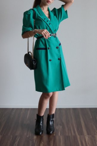 vintage90's double breasted jacket dress