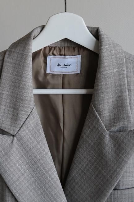 double breasted tailored jacket / greige - Madder vintage