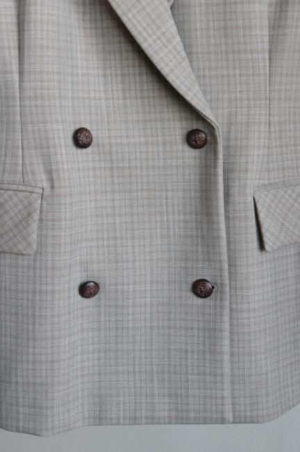 double breasted tailored jacket / greige - Madder vintage
