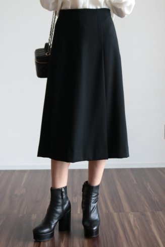 【vintage】Yves Saint Laurent / 90's box pleats long skirt
