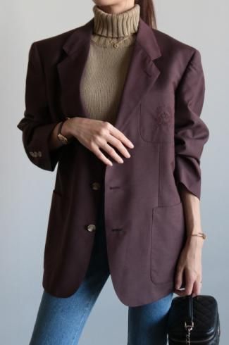vintageChristian Dior / CD logo embroidery tailored jacket