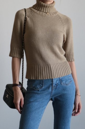 <img class='new_mark_img1' src='https://img.shop-pro.jp/img/new/icons14.gif' style='border:none;display:inline;margin:0px;padding:0px;width:auto;' />【USED】Ralph Laurent / turtle neck knit tops