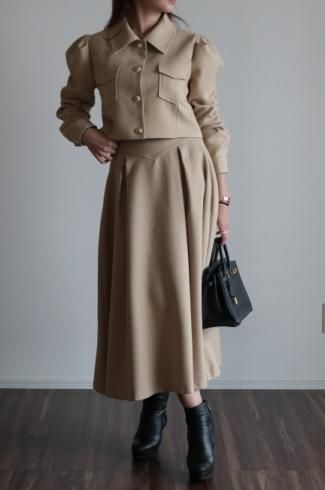 madder vintage ウールミディコート HAND MADE wool single breasted midi coat / ivory - Madder vintage
