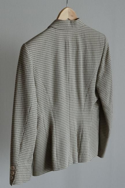 新品 タグ付き KENZO MACKINTOSH COAT ギンガムチェック vintage】KENZO / single breasted gingham check tailored