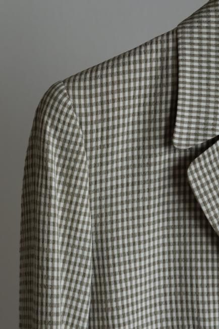 新品 タグ付き KENZO MACKINTOSH COAT ギンガムチェック vintage】KENZO / single breasted gingham check tailored