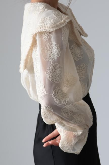 Damson Madder Lois Double Collar Blouse | Anthropologie
