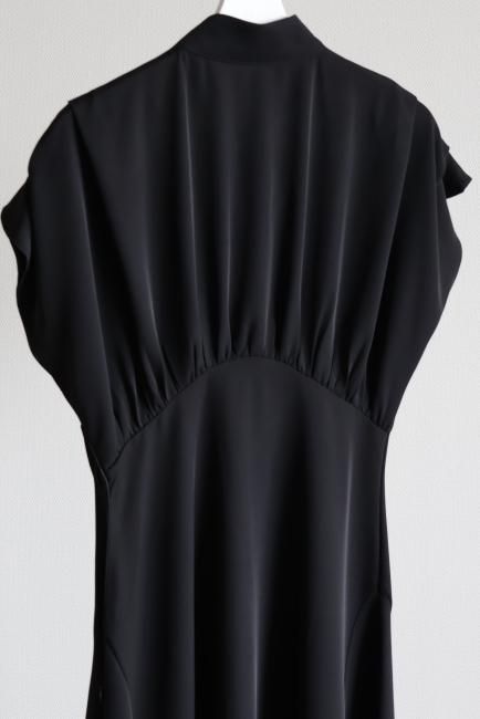madder madder Liddell dress リデルドレス　サイズ0 2way ribbon neck high waist dress / black - Madder vintage