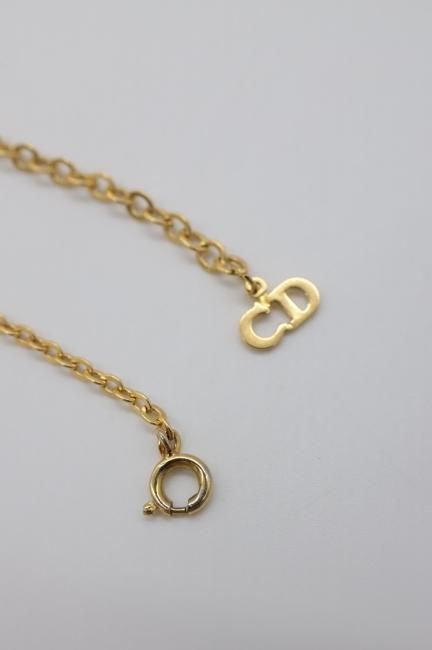 vintage】Christian Dior / Dior logo oval top necklace vintage】Christian Dior / Dior logo oval top necklace