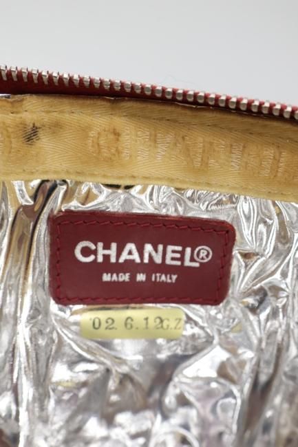 USED】CHANEL /coco mark american flag chain clutch bag - Madder