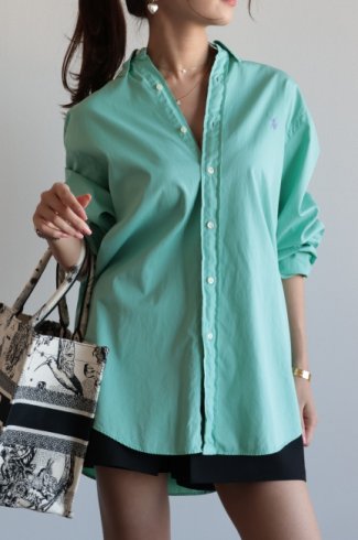 <img class='new_mark_img1' src='https://img.shop-pro.jp/img/new/icons14.gif' style='border:none;display:inline;margin:0px;padding:0px;width:auto;' />USEDRALPH LAUREN / beach twill button down shirt 