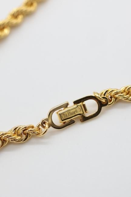 人気ブランドバ40代 chain rope / Dior vintage】Christian necklace vintage Madder - その他
