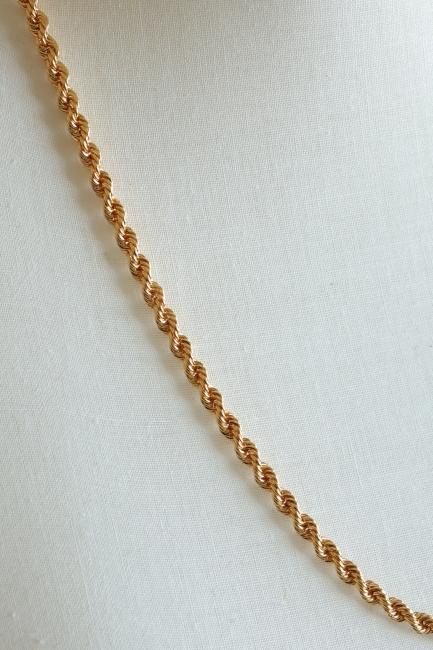 vintage】Christian Dior / rope chain necklace - Madder vintage vintage】Christian Dior / rope chain necklace - Madder vintage