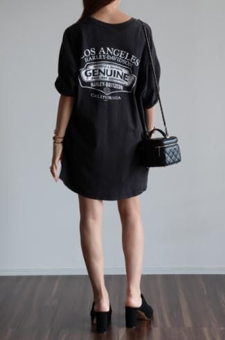USEDHARLEYDAVIDSON /  Los Angeles HD original big silhouette tee