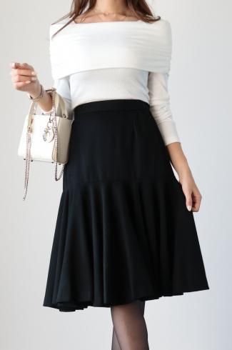 vintageYves Saint Laurent / circular wool skirt
