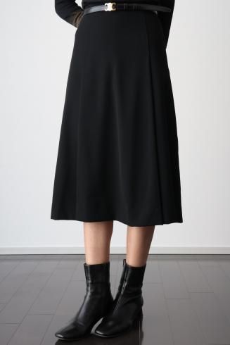 vintageYves Saint Laurent / box pleats long skirt