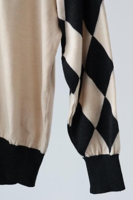 vintage】Christian Dior / CD logo embroidery knit top