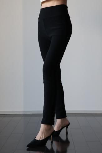 skinny easy pants (Inner fleece) / black