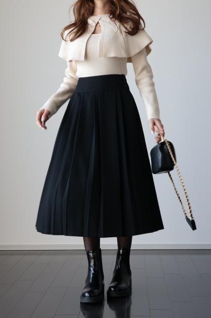 vintage】KENZO / pleats long skirt - Madder vintage vintage】KENZO / pleats long skirt - Madder vintage