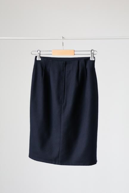 Dior クリスチャンディオール CD スコート DIOR | CD ボタン スコート ウール & シルク