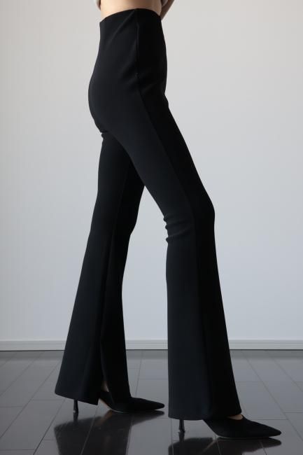BLACK FLARE SLACKS – THE ELEPHANT
