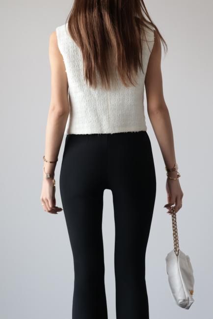 メゾンドドルチェ　candy tweed vest ホワイト candy tweed vest/white | maison de Dolce.