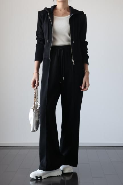2Wayジップ●シルクコットンミックス●ジップアップフーディー alexanderwang アレキサンダーワング デンスフリース スター