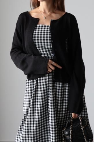 マダマダ　madder madder ハンテル　ビックカラーコート madder / マダマダ | frill cache-coeur dress ワンピース F