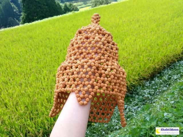 ルドラクシャハット　メディテーション 瞑想用ルドラクシャ帽子・王冠】高品質ルドラクシャハット