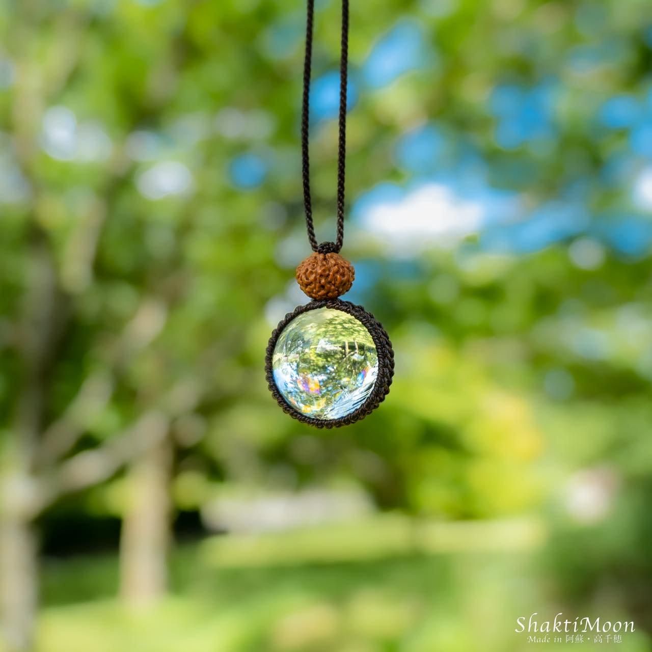 天然石レアSpecialアイリスクォーツのマクラメネックレス