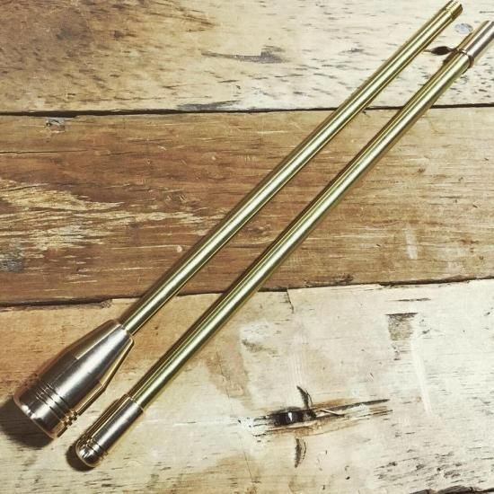 野良道具製作所 野良ブラスター ALL真鍮製火吹き棒 2本継60cm