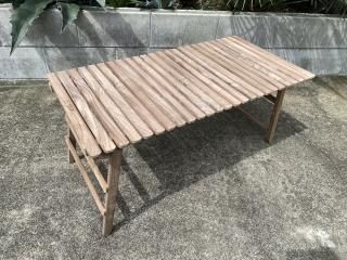 ץޥ˥ / CAMP MANIA PRODUCTS / INOUTDOOR LIVING TABLE (M) all walnutʥƥ̵