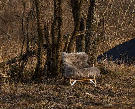 Mouton rug for chair(ムートンラグフォーチェア)　ムートンラグ チェアカバー