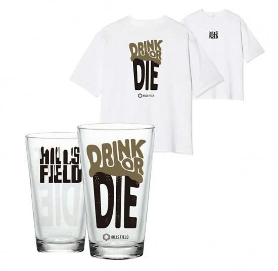 【ヒルズフィールド】DRINK OR DIE グラス + Tシャツ Mサイズ 188032405.jpg?cmsp_timestamp=
