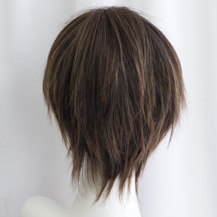 即納 ウィッグ ブラウン 茶髪 ミックス ショート コスプレ クール 男装 メンズ 耐熱 Locoloco ファッションウィッグの通信販売店 Locoloco ロコロコ