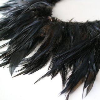 feather roll black / フェザーロール　ブラック　1m