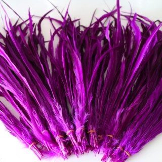 Long feather Purple /ロング フェザー　パープル （10本）