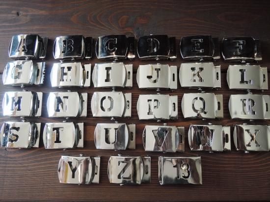 ALPHABET  BELT BUCKLE ֥٥ȥХå  A-N 