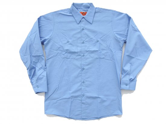 RED KAP  LONG SLEEVE  INDUSTRIAL  WORK SHIRT レッドキャップ  ワークシャツ  SP14  LIGHT BLUE ライトブルー  