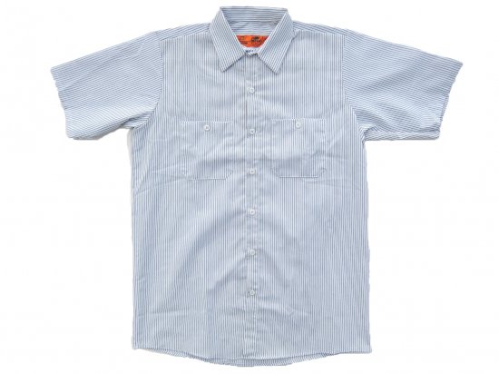 RED KAP  SHORT  SLEEVE  INDUSTRIAL  WORK SHIRT åɥå  Ⱦµȥ饤ץ  SP20 WHITE/CHARCOAL 