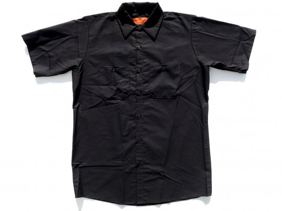 RED KAP  SHORT  SLEEVE  INDUSTRIAL  WORK SHIRT レッドキャップ  半袖ワークシャツ  SP24  BLACK  ブラック 