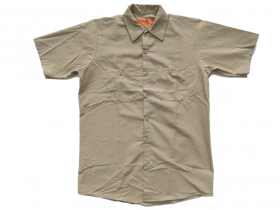 RED KAP SHORT SLEEVE INDUSTRIAL WORK SHIRT åɥå Ⱦµ SP24  KHAKI  