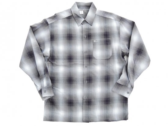 CalTop キャルトップ　Long Sleeve Flannel Shirt フランネルシャツ GRAY & WHITE
