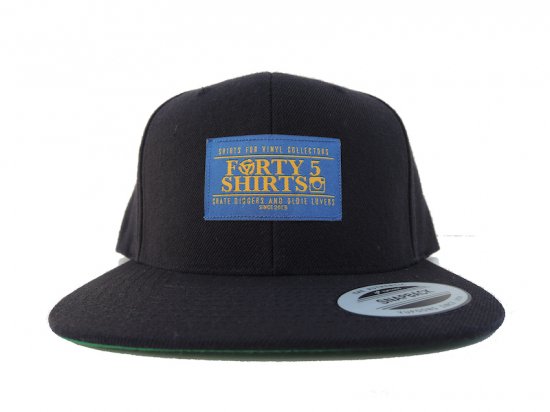 FORTY 5 SHIRTS  Logo Snap Back Hat Black ブラック