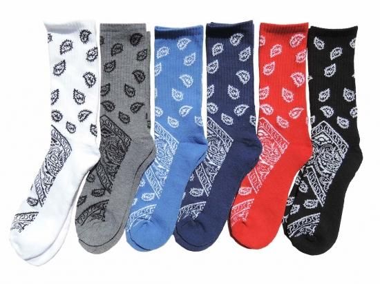 MEN'S  CREW  PAISLEY SOCKS  ڥ꡼å  