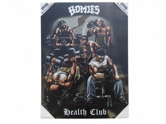 <img class='new_mark_img1' src='https://img.shop-pro.jp/img/new/icons53.gif' style='border:none;display:inline;margin:0px;padding:0px;width:auto;' />HOMIES - HEALTH CLUB - Small Canvas Art - 12