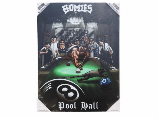 <img class='new_mark_img1' src='https://img.shop-pro.jp/img/new/icons15.gif' style='border:none;display:inline;margin:0px;padding:0px;width:auto;' />HOMIES - POOL HALL - Small Canvas Art - 12