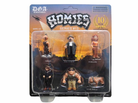 HOMIES SERIES 13 - BLISTER CARDS SET FIGURES  2/4