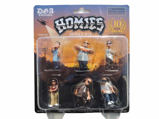 HOMIES SERIES 13 - BLISTER CARDS SET FIGURES  3/4