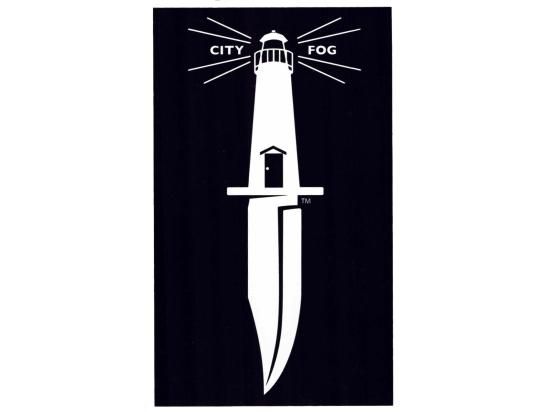 CITY FOG ƥեLIGHTHOUSE DAGGER STICKER BIG SIZE